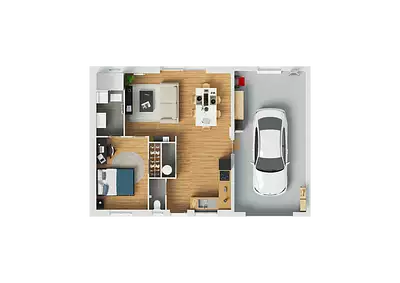 Maison neuve, 77 m²