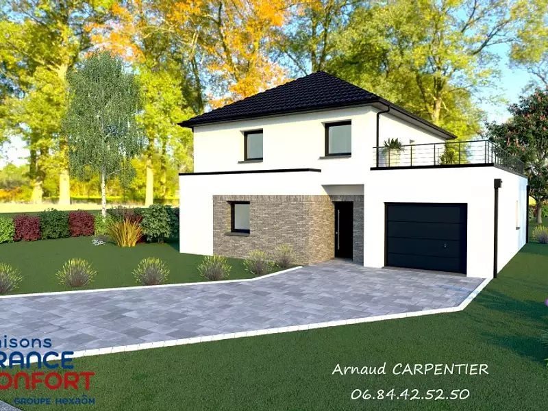 Maison neuve, 115 m² - Monchy-le-Preux (62118)