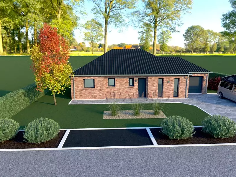 Maison neuve, 90 m² - Vermelles (62980)