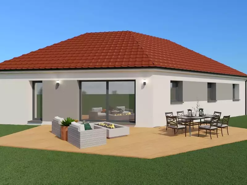 Maison neuve, 90 m² - Bourthes (62650)