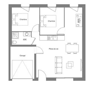 Maison neuve, 65 m²