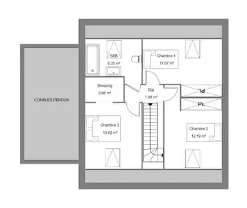 Maison neuve, 80 m²