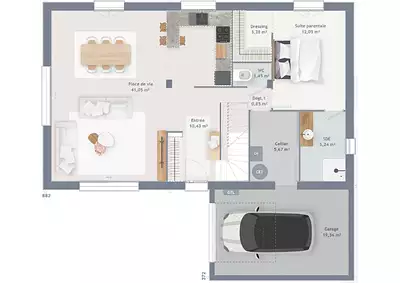 Maison neuve, 90 m²