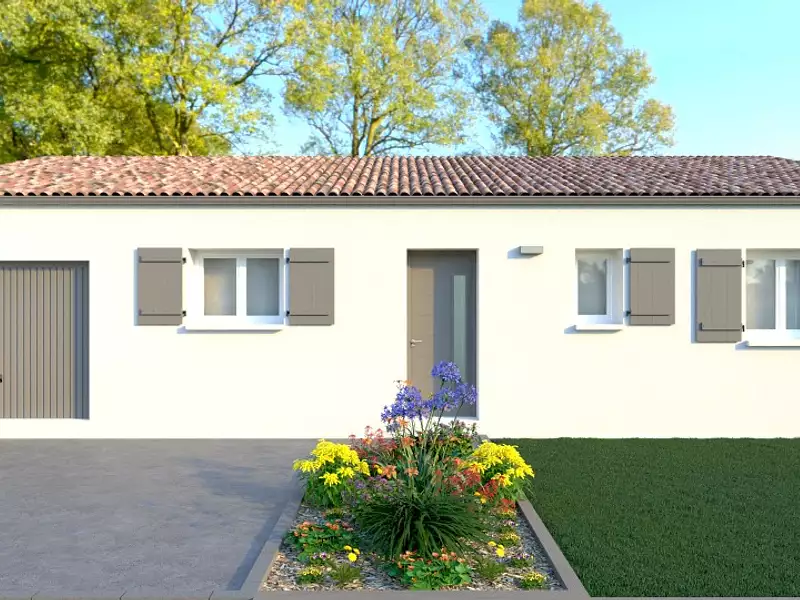 Maison neuve, 80 m² - Ballon (17290)