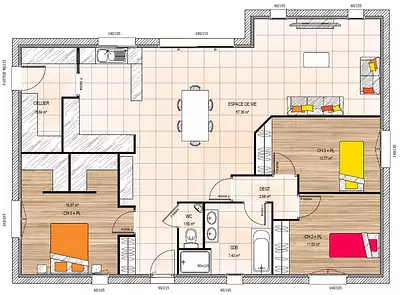 Maison neuve, 115 m²