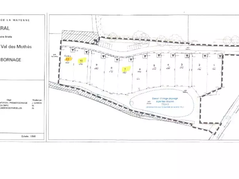 Terrain à bâtir, 635 m² - Méral (53230)