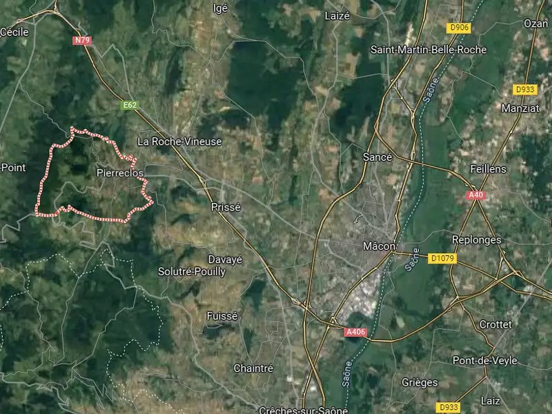 Terrain à bâtir, 686 m² - Pierreclos (71960)