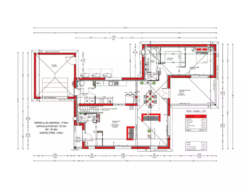 Maison neuve, 150 m² - Saint-Aubin-de-Médoc (33160)