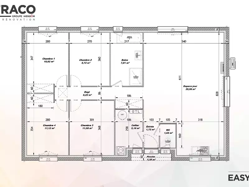 Maison neuve, 105 m² - Etaimpuis (76850)