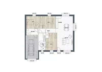 Maison neuve, 85 m²