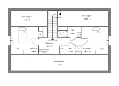 Maison neuve, 90 m²