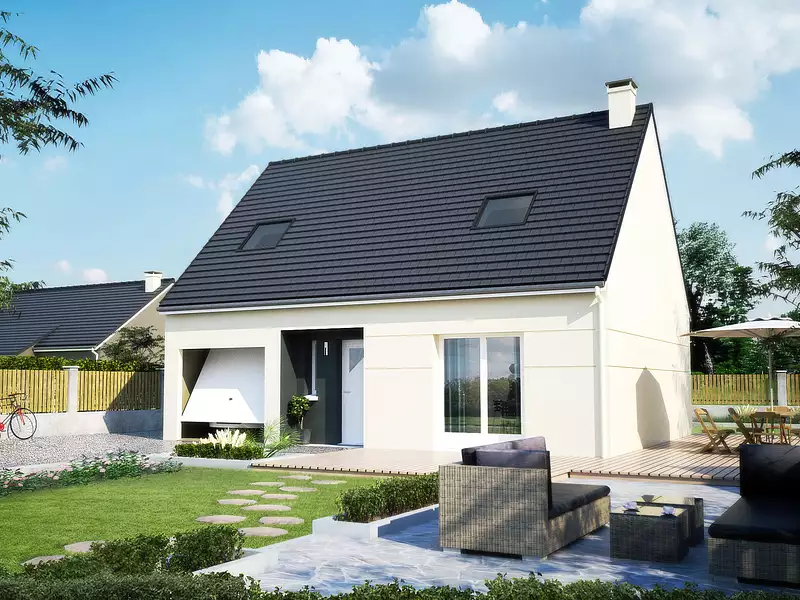 Maison neuve, 89,42 m² - Honfleur (14600)