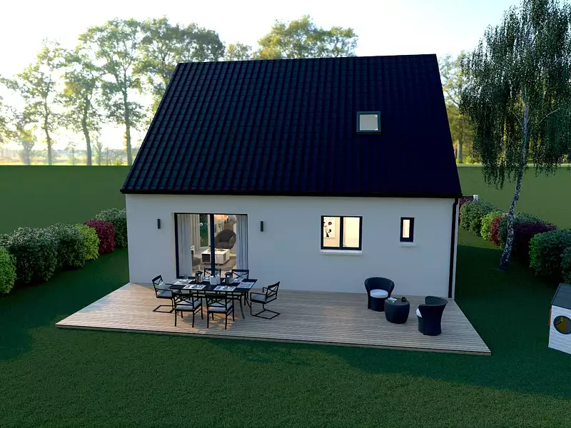 Maison neuve, 88,71 m² - Monchecourt (59234)