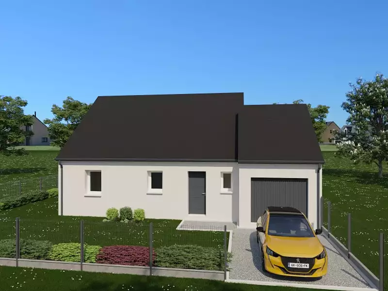 Maison neuve, 70 m² - Beaumont-Louestault (37360)