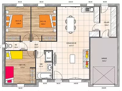 Maison neuve, 80 m²