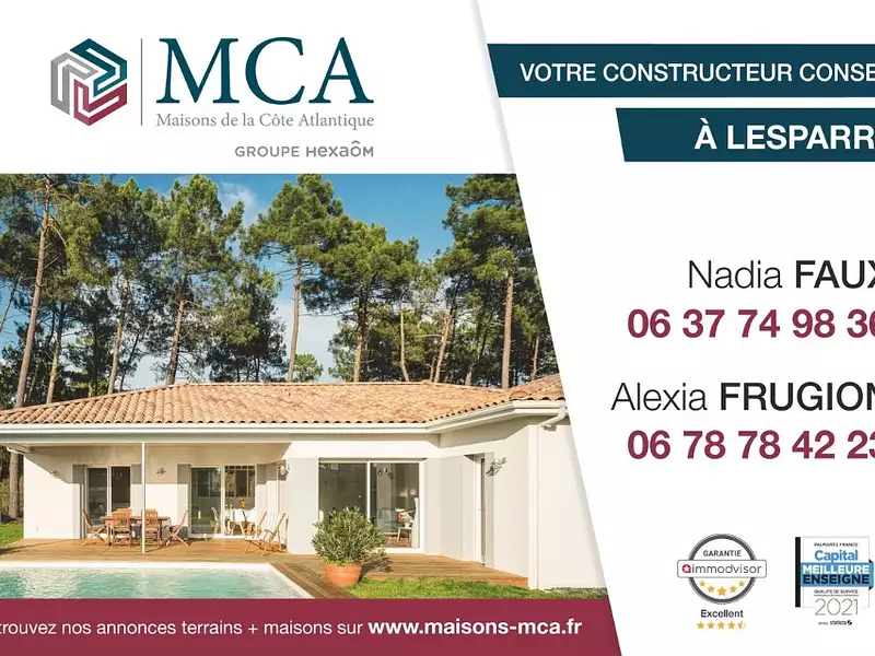 Terrain à bâtir, 495 m² - Hourtin (33990)