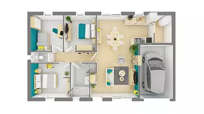 Maison neuve, 79 m²