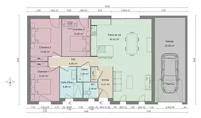 Maison neuve, 93 m²