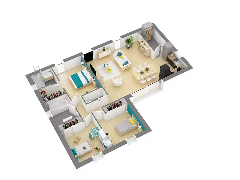 Maison neuve, 89 m² - Artigues-près-Bordeaux (33370)