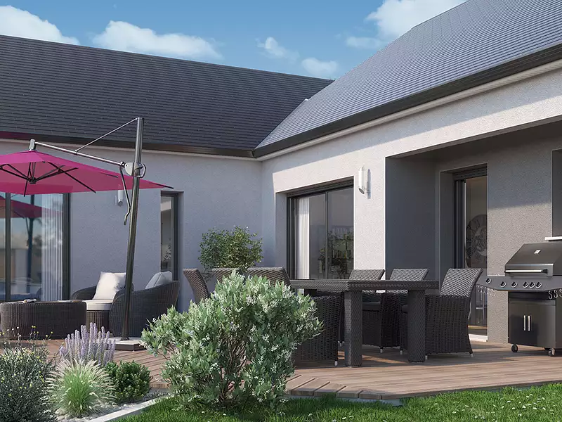 Maison neuve, 104 m² - Saint-Lambert-du-Lattay (49750)