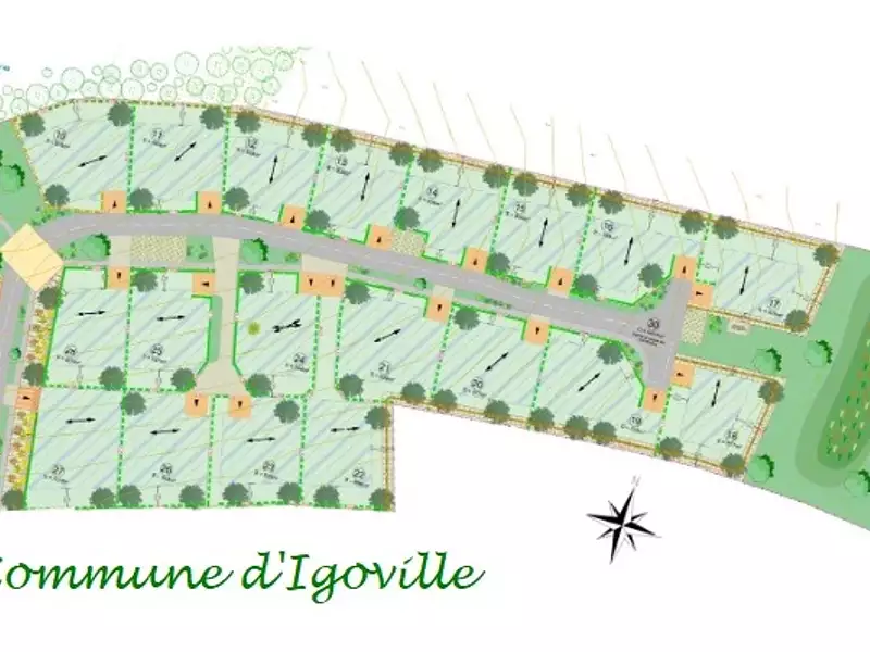 Terrain à bâtir, 537 m² - Igoville (27460)