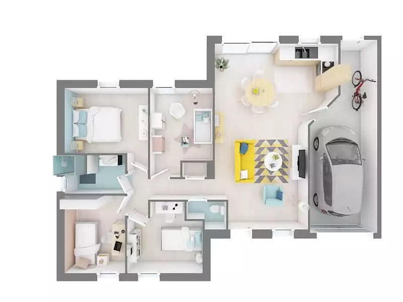 Maison neuve, 90 m² - Fontenay-le-Comte (85200)