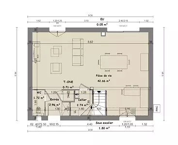 Maison neuve, 98 m²