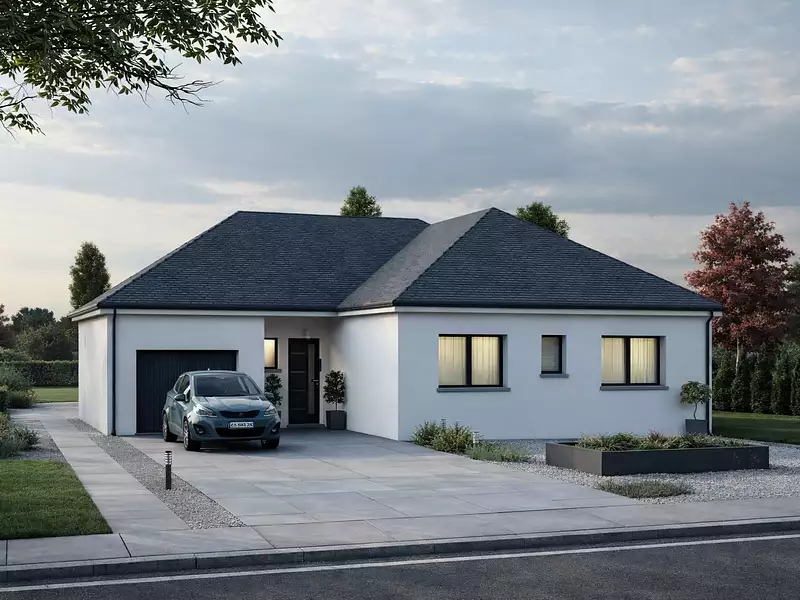 Maison neuve, 92,38 m² - Thun-l'Evêque (59141)