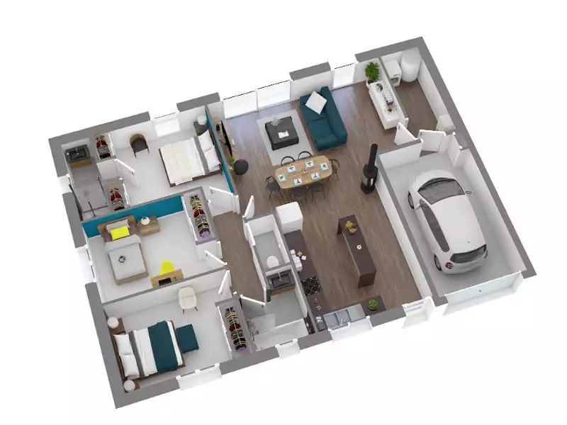 Maison neuve, 84 m² - Gibel (31560)
