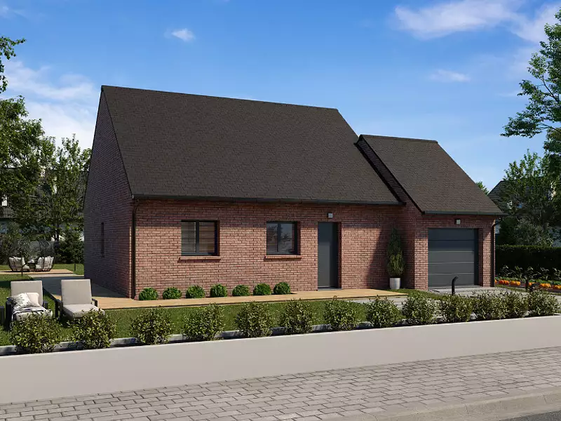 Maison neuve, 71 m² - Bailleul (59270)