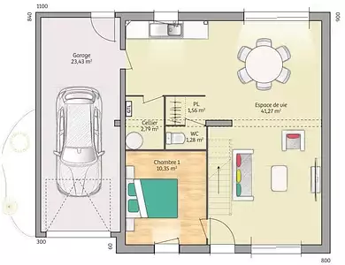 Maison neuve, 89 m²