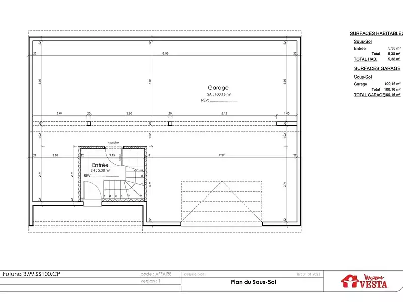 Maison neuve, 99 m² - Tromborn (57320)
