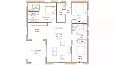 Maison neuve, 99 m²