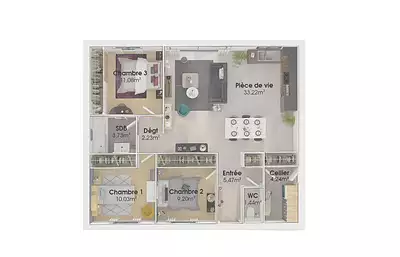 Maison neuve, 81 m²