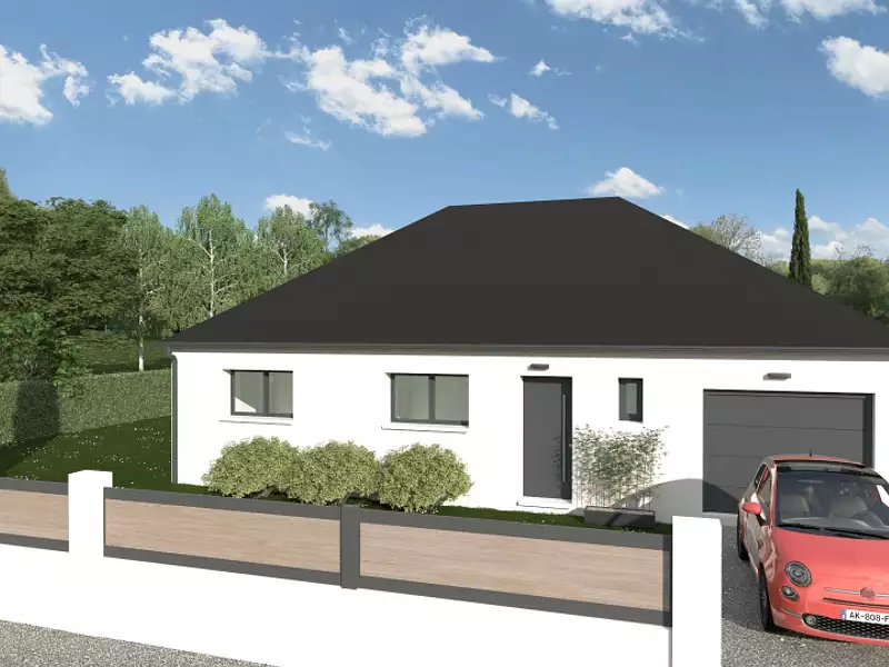 Maison neuve, 80 m² - Beaumont-Louestault (37360)