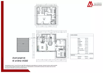 Maison neuve, 113 m²