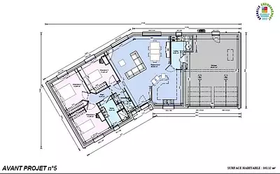 Maison neuve, 100 m²