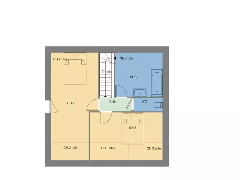 Maison neuve, 95 m² - La Chapelle-Chaussée (35630)