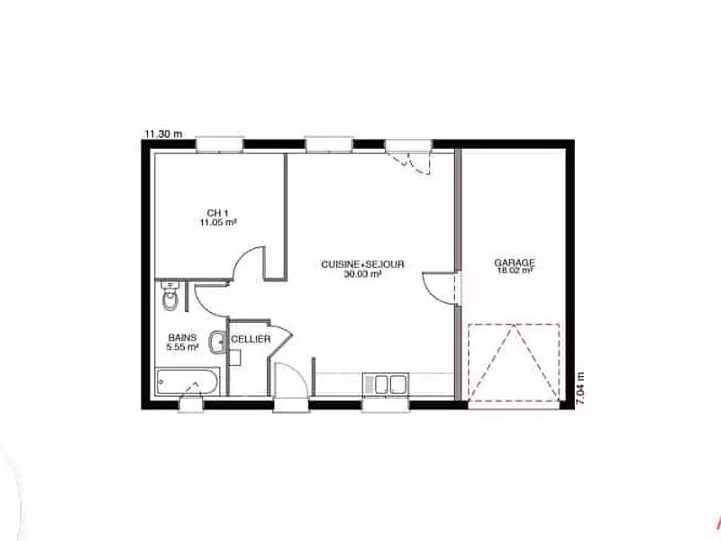 Maison neuve, 111 m² - Saint-Marcel (71380)