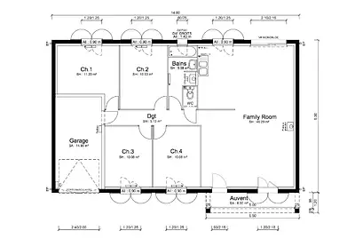 Maison neuve, 100 m²