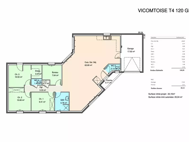 Maison neuve, 115 m² - La Bernerie-en-Retz (44760)