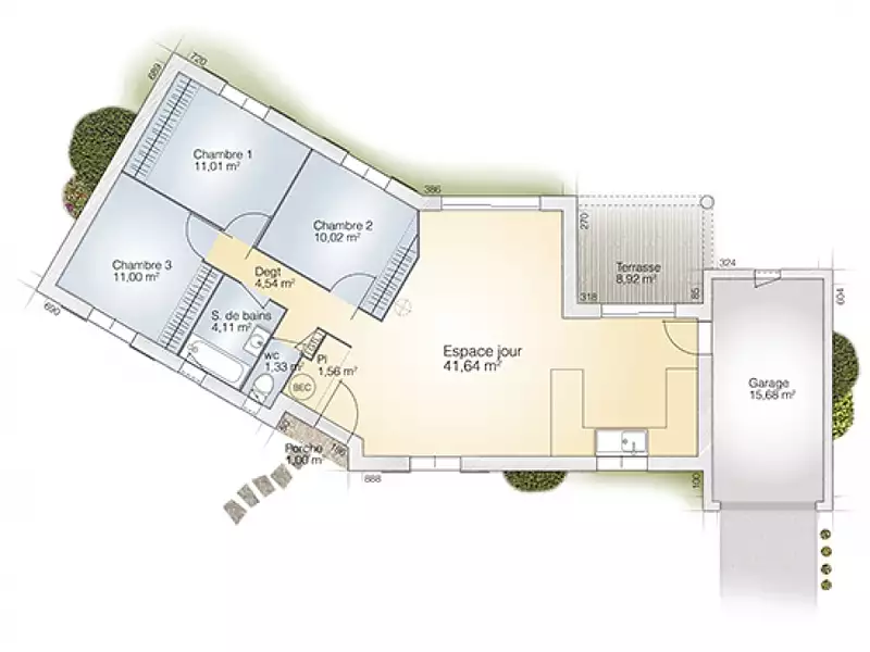 Maison neuve, 85 m² - Brignac (34800)