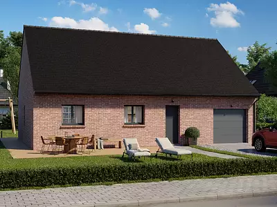 Maison neuve, 85 m² - Hazebrouck (59190)