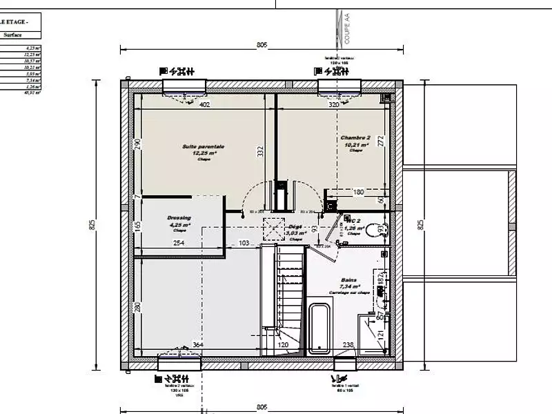 Maison neuve, 100 m² - Changé (53810)