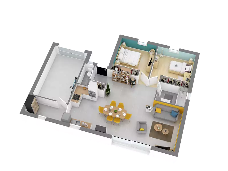 Maison neuve, 74 m² - Cornillé (35500)