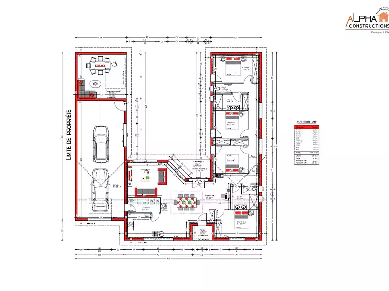 Maison neuve, 135 m² - Montussan (33450)