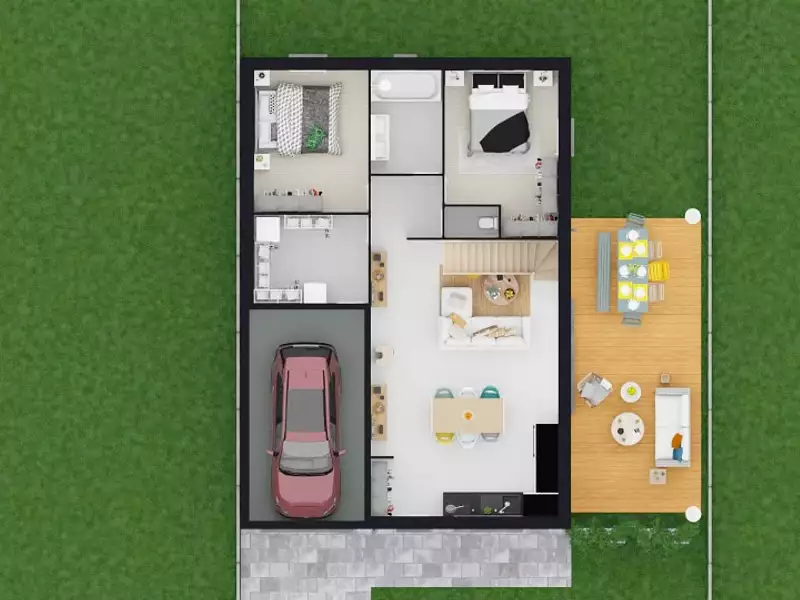 Maison neuve, 70 m² - Outreau (62230)