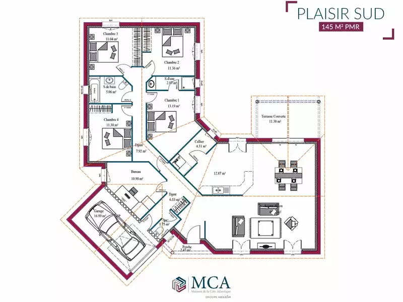 Maison neuve, 146 m² - Marsac-sur-l'Isle (24430)