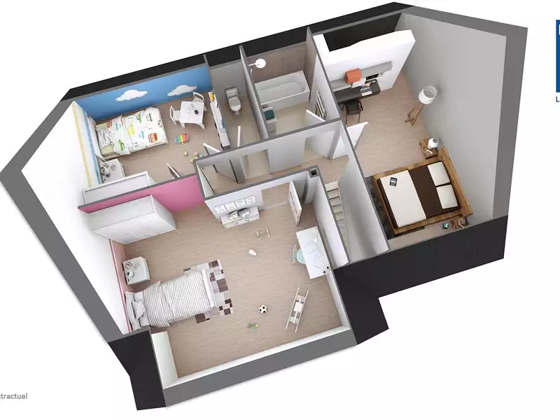 Maison neuve, 97 m² - Saint-Vrain (91770)