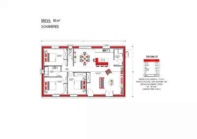 Maison neuve, 90 m²